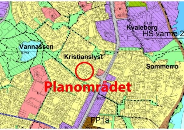 Her er det gitt føringer for at dersom boligandelen er 100 % kan utnyttelsesgraden ligge på minimum 90 % BRA og maksimum 180 % BRA.