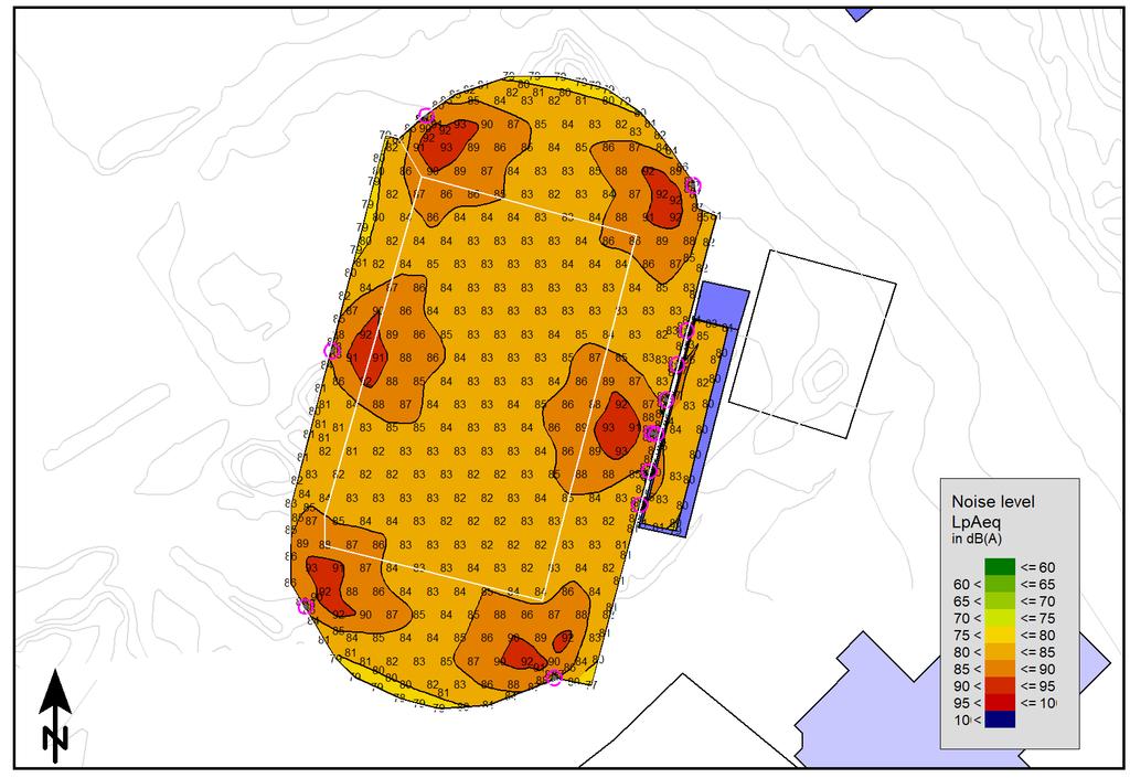 Vedlegg 3: Lyddekning med valgt høyttalerplassering,