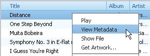 Philips Songbird Redigere metadata etter sangtittel, artist, album og annen informasjon. spilleren, kan du bla gjennom mediebiblioteket etter metadata.