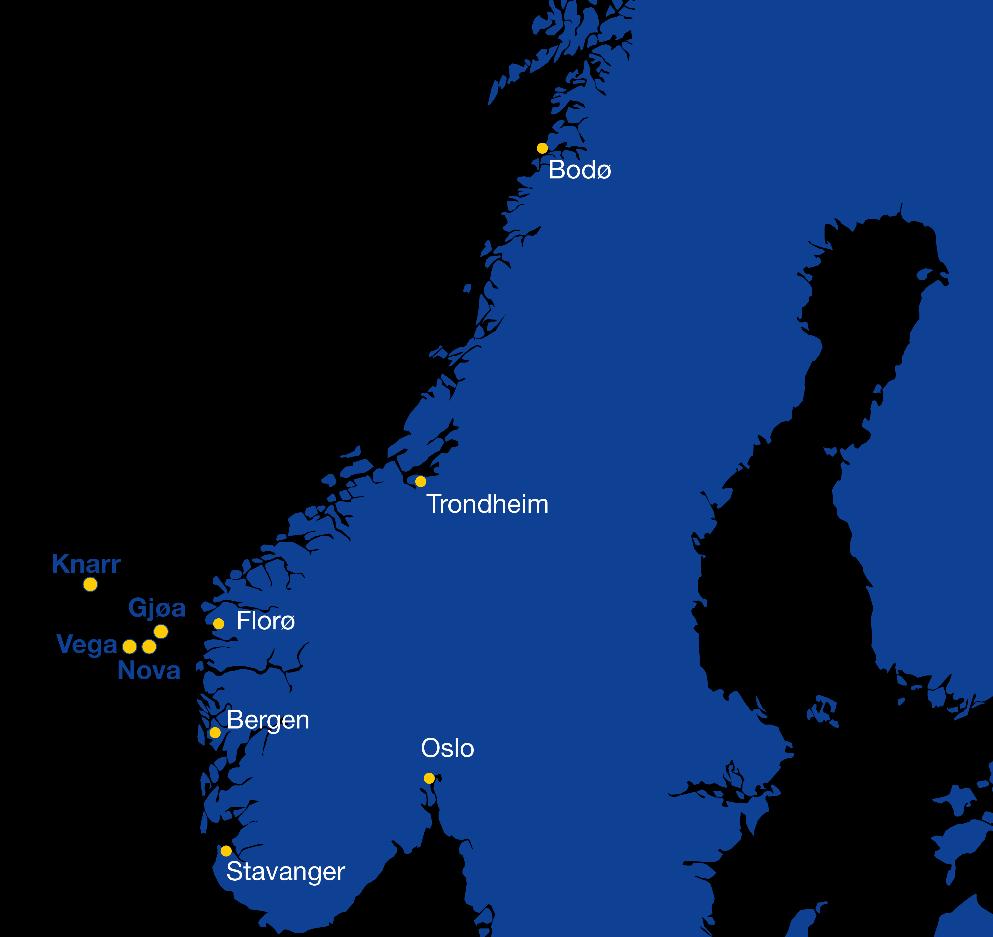 Wintershall Våre aktiviteter i Q35-området Kjerneområde for Wintershall i Norge Egenopererte felt: Vega og Nova (begge