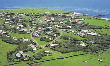 Mangels Flugfeld ist jeder Lufttransport ausgeschlossen. Edinburgh ist der einzige Ort auf Tristan da Cunha.