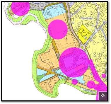 Lilleakerveien med fokus på gående og syklende, påkobling til E18, Lilleakerbanen med fokus på sikker kryssing for fotgjengere, knutepunktet på Lysaker og tiltak langs