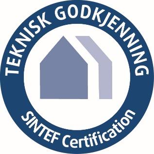 SINTEF Teknisk Godkjenning - Nr. 2553 Side 5 av 5 8. Grunnlag for godkjenningen Godkjenningen er basert på en vurdering av systeets konstruksjonsdetaljer.