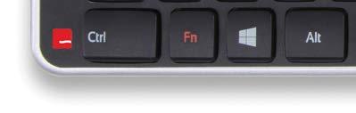 Tastatursnarveier - AV / PÅ-knapp Balance Keyboard er utstyrt med en av/på-knapp.