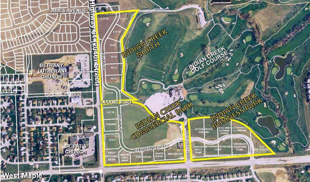 96 acres AGENTS HIGHLIGHTS Hy-Vee anchored.