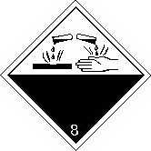 Side: 6/7 Lufttransport ICAO-TI og IATA-DGR: (fortsatt fra side 5) ICAO/IATA-klasse: 8 UN/ID-nummer: 3266 Label 8 Emballasjegruppe: III Korrekt teknisk navn: CORROSIVE LIQUID, BASIC, IRGANIC, N.O.S. (SODIUM HYOXIDE SOLUTION, ETHALAMINE) 15 Opplysninger om lover og forskrifter Merking i.