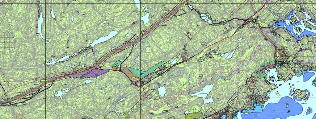 Kommuneplanens arealdel er vedtatt 18.06.15, altså etter at reguleringsplanen for E18 Rugtvedt Dørdal ble vedtatt.