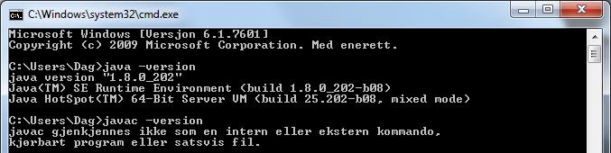 Og slik installerer du Java på en Windows-maskin Sjekk først hva som er