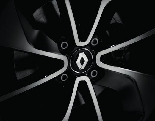 Rene linjer Med 16 lettmetallfelger i original design gir Renault ZOE et solid inntrykk der den står klar til å smyge seg lydløst ut på veien.