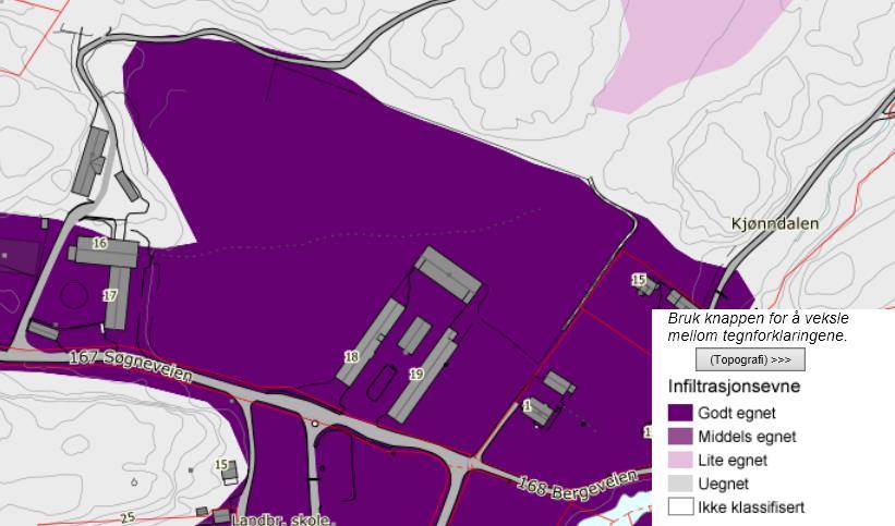 MILJØTEKNISK GRUNNUNDERSØKELSE FOR FORURENSET GRUNN, SØGNETUNET 3.1.4 Spredningsveier Da det er antatt betydelig grunnvannspotensiale er grunnvann en potensiell spredningsvei for forurensing.