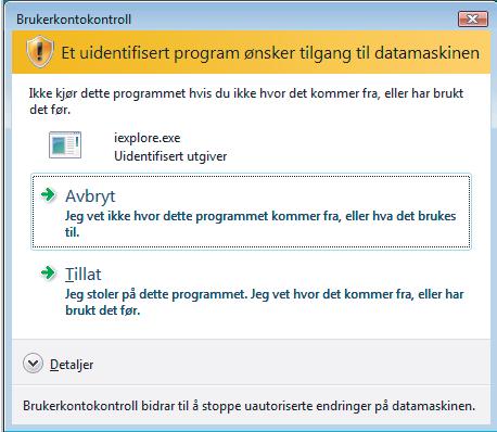 Sikkerhetsfunksjoner For å installere det selvsignerte sertifikatet på datamaskinen 12 De følgende trinnene er for Microsoft Internet Explorer.