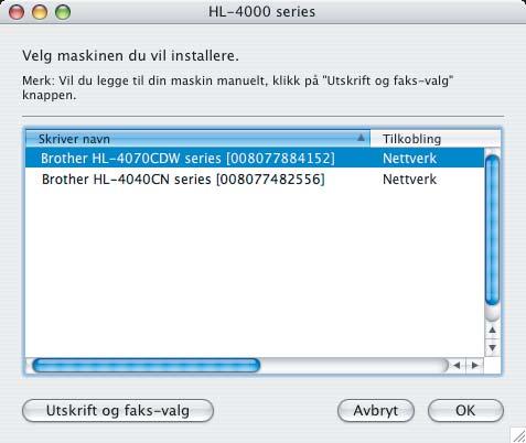 Hvis du opplever denne feilen, gå til trinn 1 og sett opp den trådløse forbindelsen igjen. For brukere av Mac OS X 10.3 eller senere: Gå til trinn a. For brukere av Mac OS X 10.2.4 til 10.2.8: Gå til trinn c.