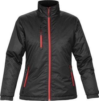 THERMAL OUTERWEAR SJ50: Sort/kornblå SJ51: Sort/rød AXIS TERMISK JAKKE SJ50 GSX-2 / SJ51 GSX-2W / SJ50 GSX-2Y Termisk jakke i slitesterkt, soft-touch og sekskantet ripstop ytterstoff.