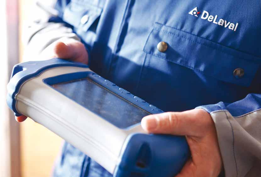 DeLaval servicemonitor SM100 gjør jobben 1:50 Art nr 89642101 Servicemonitoren overvåker og viser tydelig informasjon om vakuumnivåene og minner deg om når det er på tide med service, slik at