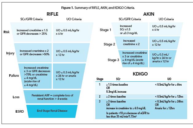 Klassifikasjonssystem for AKI RIFLE :(2002) Forandringer innen 7 dager., kan benytte GFR.