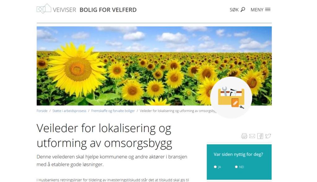 Ny veileder for omsorgsbygg https://www.veiviseren.