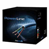 EL-KATALOG PowerLine med PN, PR eller FKX PowerLine Korrugerte rør med innlagt PN, PR eller FKX. Plastisolerte ledninger. FKX for downlight-kabel Fargekoding i henhold til normal installasjonspraksis.