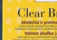 ekstraktų, jodo ir vitaminų. Jodas padeda palaikyti normalią pažinimo funkciją ir nervų sistemos veiklą, pantoteno rūgštis (vitaminas B 5 ) normalią protinę veiklą.