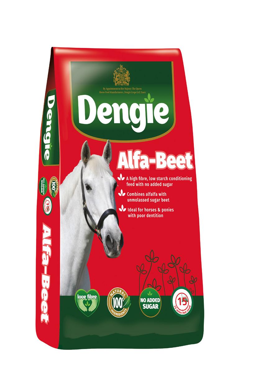 DENGIE ALFA-BEET Dengie Alfa-Beet er rikt på fiber og med lavt innhold av sukker og stivelse.