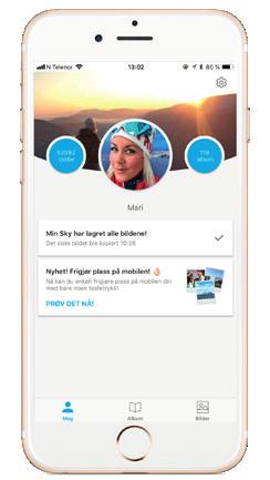 Del bilder med Min Sky og vinn 10 000,- til klubbkassa! Min Sky er bildelagringsappen fra Telenor Har du mobilabonnement fra Telenor kan du ha ubegrenset lagringsplass inkludert i abonnementet!