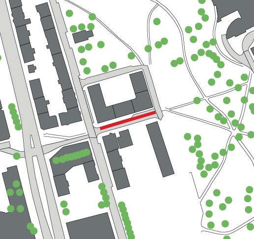Tilgjengelighet Opprusting av gangforbindelse i offentlig gate mellom kollektivholdeplass og ny gangveg til Gløshaugen (G23), med