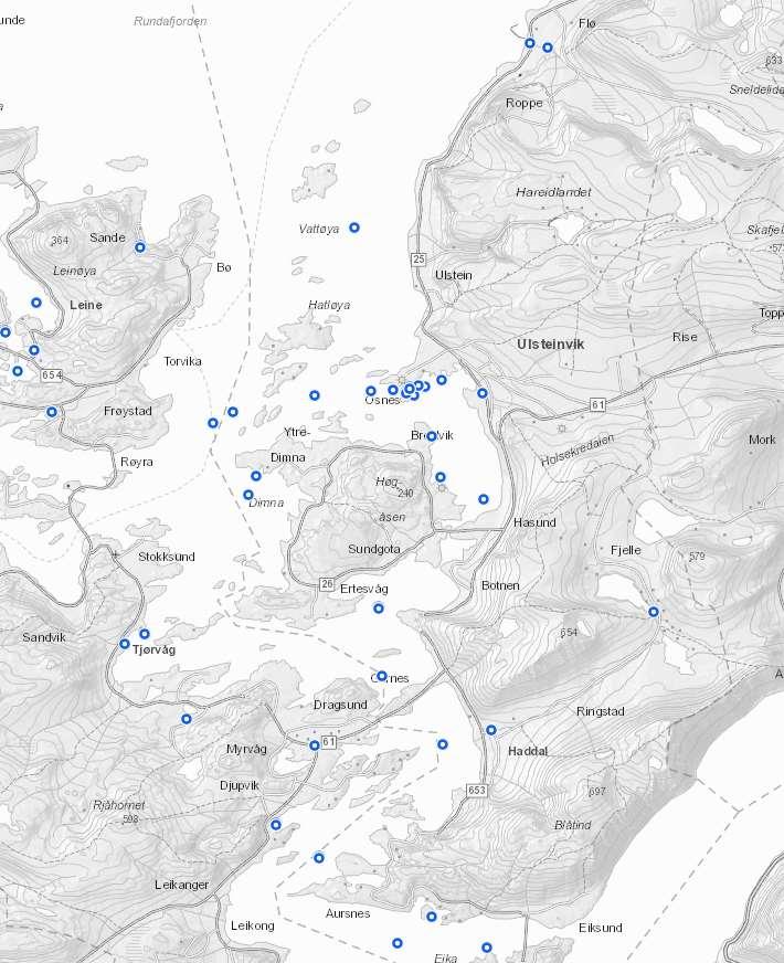 HOVUDPLAN AVLØP 2019-2029, UTKAST 12 Figur 1 Kart som