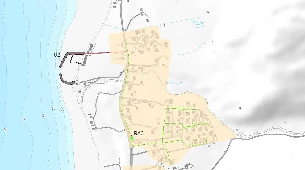 HOVUDPLAN AVLØP 2019-2029, UTKAST 41 6.3. Ulstein Figur 14 Reinsedistrikt Ulstein.