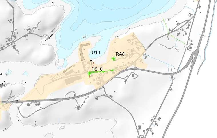 HOVUDPLAN AVLØP 2019-2029, UTKAST 48 6.6. Hasund Figur 17 Reinsedistrikt Hasund.