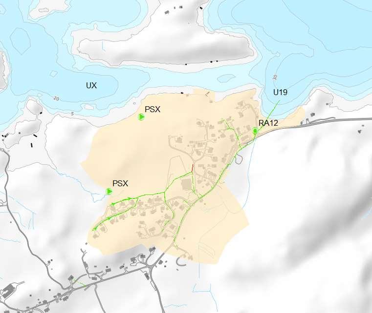 HOVUDPLAN AVLØP 2019-2029, UTKAST 55 6.13. Hellestøa Figur 24 Reinsedistrikt Hellestøa.