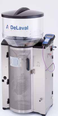 DeLaval kalvefôringsautomat CF500+ Denne fôrautomaten er tilgjengelig med fristående kontroll eller DeLaval besetningsstyringssystem.