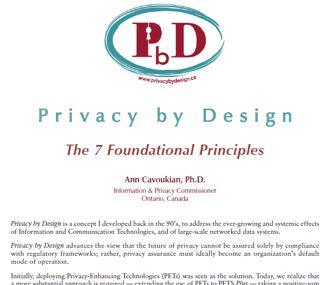 Privacy by design and default Privacy by design:/innebygd personvern Hensynta personvern og tiltak som ivaretar peronvernprinsippene både ved beslutning om hvilke systemer eller hjelpemidler som skal