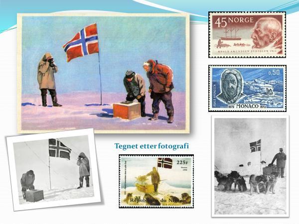 Før han forlot polpunktet og bega seg på vei tilbake, skrev Amundsen et brev til Kong Haakon som han etterlot, samtidig som han ba