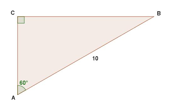 Oppgave 6 (6 poeng) I trekant ABC ovenfor er AB 10,0m