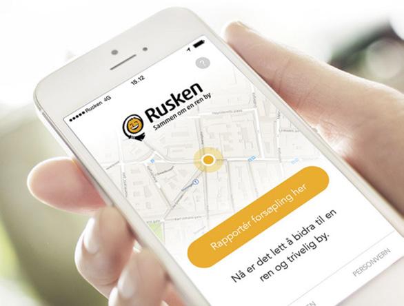 BYMELDING OG RUSKEN Oslo kommune har utviklet to apper til Android og iphone. Den ene heter Rusken og brukes til å melde fra om forsøpling rundt omkring i byen.