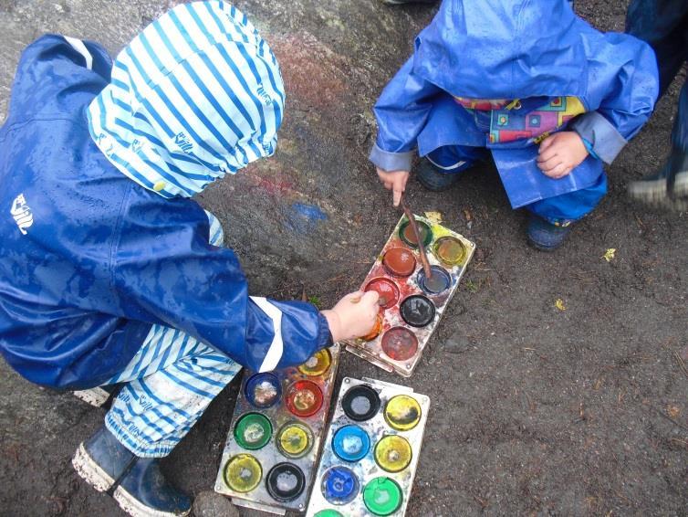 7.1.3 Kunst, kultur g kreativitet Persnalet jbber med barna på følgende måte: 1 2 år Legger til rette fr at barna skal få erfaring med ulikt frmingsmateriell sm maling, plastelina, fettfarger,