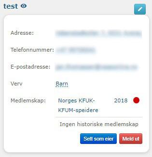 familiegruppen). Det er også mulig å bytte eier av familiegruppen ved å klikke på blyantsymbolet, og så [Sett som eier].