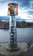 SJØFARTSMONUMENTET «16 HAV OG 64 SKIP» markerer Kristiansands stolte sjøfartshistorie.