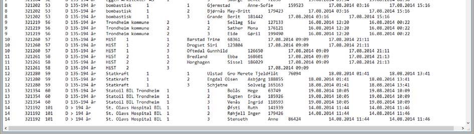 Brikkesys kan ikke importere direkte fra Excel, så filen må derfor lagres som en tabulatordelt tekstfil ved å lagre som *.