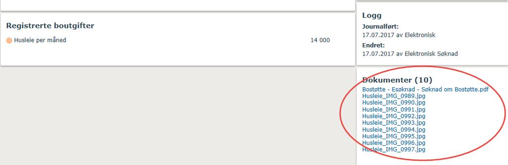 Forskjellen er at en elektronisk søknad er ferdig registrert i systemet.