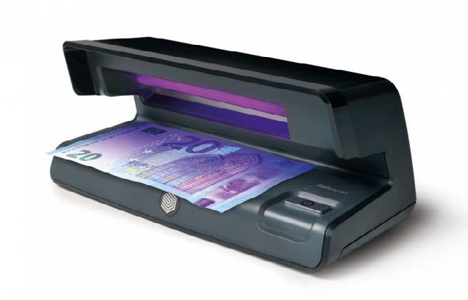 Mynt og Seddelbehandling SafeScan 50 Seddeldetektor Kraftig UV-lampe med 3 ganger lenger levetid