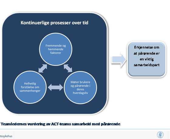 Fra rapport om pårørende og ACT-team i