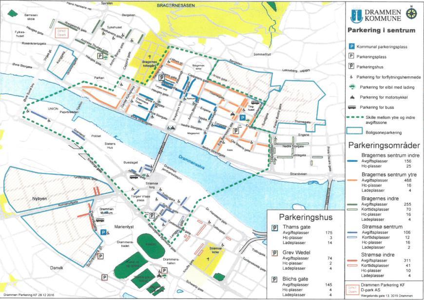 Tidsregulering av parkering Revidert forslag til parkeringsstrategi: Skiller tydeligere mellom indre og ytre avgiftssone (samme inndeling som i dag) Indre sone: Hovedregel 3 timer maksimaltid på