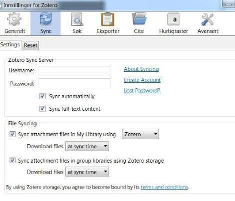 Slik vil du altså alltid ha tilgang til samlingen din så lenge du har internett. Da har du også en sikkerhetskopi. Om du ikke allerede har laget en webkonto på zotero.