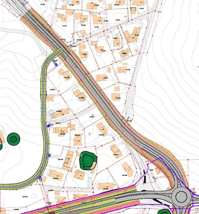 Langhusveien Nytt kollektivfelt langs vestsiden fra holdeplasser ved Vardåsveien/Ski sykehus (som bygges nå i sommer) og inn mot sentrum Eksisterende avkjørsler opprettholdes fram