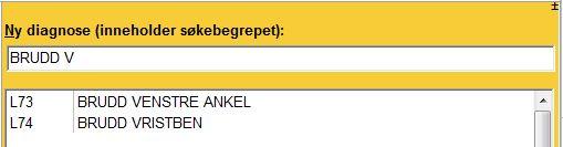 øyespesialist), kan du begrense diagnoselisten til å inneholde kun de diagnosene du benytter.