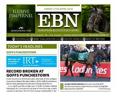 eu/subscribe & complete our online form using voucher code SC18 or email doug@thoroughbred-advertising.co.uk quoting the same code * By registering for a 14 day free trial, you are under no obligation to take out a subscription.