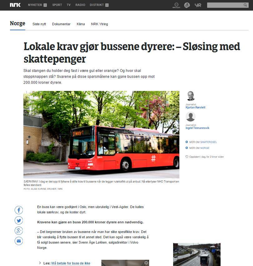 standardisering av buss