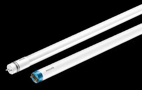 CorePro LEDtube T8 Det rimeligste byttet til LED Den nye generasjonen av CorePro LEDtubes T8 har et kortere endefeste i aluminium og gir en bred stråle på 240 grader for en ensartet lyseffekt.