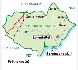 368 Mandag og torsdag Denne bestillingslinjen kjører i området øst for jernbanen, nord for fylkesvei 171 og vest for Glomma.