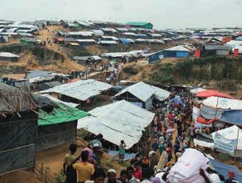 Røde Kors i Norge sendte 29. september 2017 et 60-sengers feltsykehus og 28 nødhjelpsarbeidere og helsepersonell til Cox s Bazar ved grensen til Myanmar.